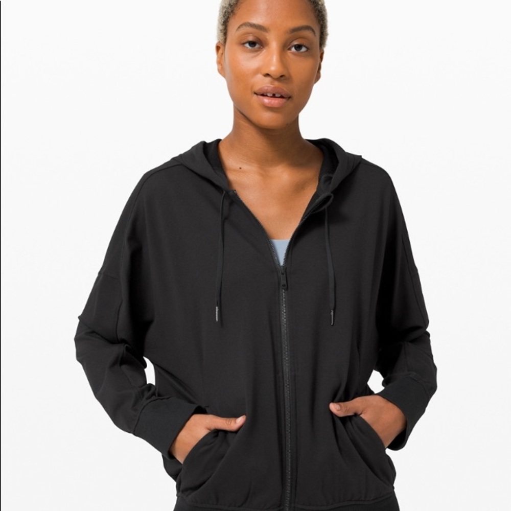NWOT Lululemon Step Aside Zip Hoodie M/L Black
